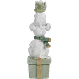 Mice On Present Christmas Ornament - Green - thumbnail 3