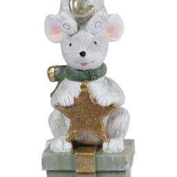 Mice On Present Christmas Ornament - Green - thumbnail 4