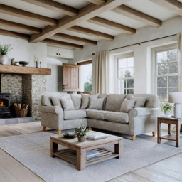 Sinatra Glory Beige 4 Seater Right Hand Corner Sofa - thumbnail 3