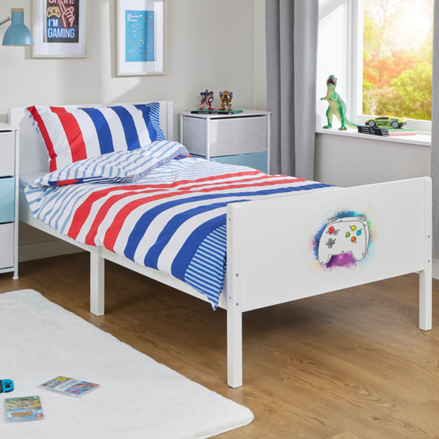 Liberty House Toys Single White Gaming Kids Bed - image 1