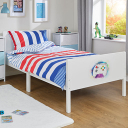 Liberty House Toys Single White Gaming Kids Bed - thumbnail 1