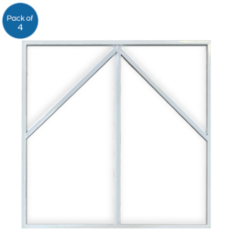 ENER-J 4 Pack 40W 6500K Cool White Blue Arrow Design LED Frame Panel Light