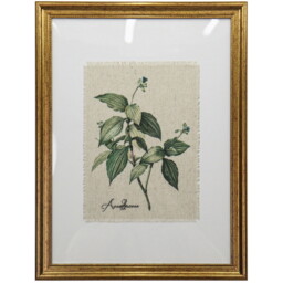 Gold Framed Botanical Flowers Wall Art - thumbnail 2