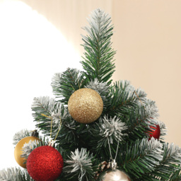 StarBright Snow Dipped Green Artificial Christmas Pine Tree with Pinecones 6ft - thumbnail 3
