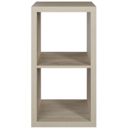 Homebase Clever Cube Light Oak Effect 2 Shelf Storage Unit - thumbnail 3