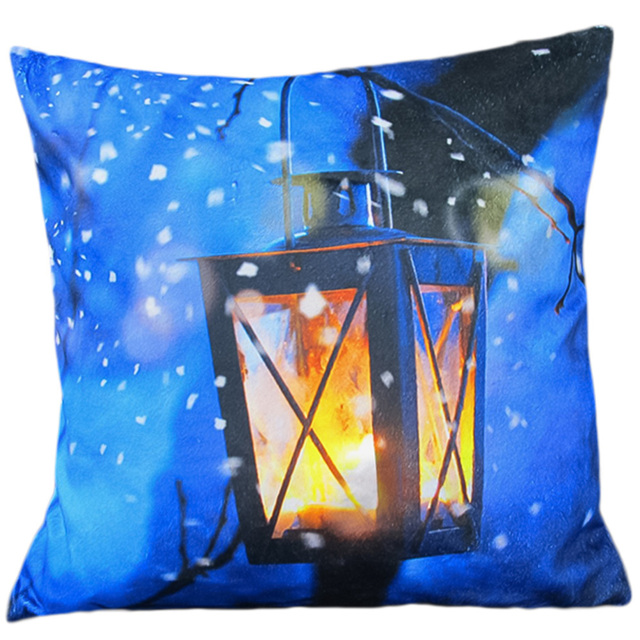 Velosso Christmas LED Light Up Lamp Filled Cushion 43 x 43cm 2 Pack - image 1