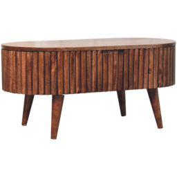 Artisan Furniture Mokka Honey Caramel Solid Wood Coffee Table with Storage - thumbnail 3