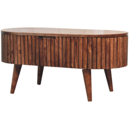 Artisan Furniture Mokka Honey Caramel Solid Wood Coffee Table with Storage - thumbnail 4