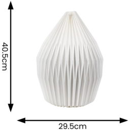 ValueLights Astrid Teardrop White Paper Easy Fit Shade - thumbnail 4