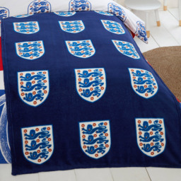 England Crests Throw Blue - thumbnail 2