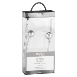 Trends Interior Chrome Effect Curtain Holdback 2 Pack