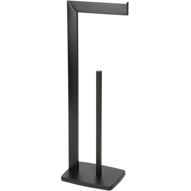 Bathstore Holborn Matt Black Freestanding Toilet Roll Holder