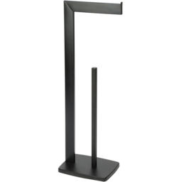 Bathstore Holborn Matt Black Freestanding Toilet Roll Holder
