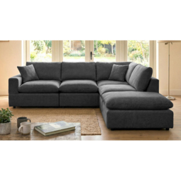 Artemis Home Cotleigh 5 Seater Charcoal Reversible Corner Sofa - thumbnail 3