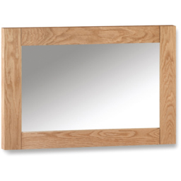 Julian Bowen Marlborough Solid White Oak Wall Mirror