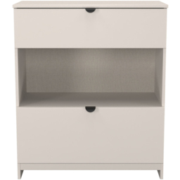 Crowndale Bora Kashmir Matt 2 Drawer Single Shelf Deep Chest of Drawers - thumbnail 2