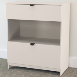 Crowndale Bora Kashmir Matt 2 Drawer Single Shelf Deep Chest of Drawers