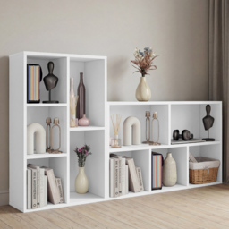 Vida Designs White 5 Shelf Cube Storage Unit - thumbnail 4