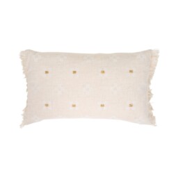 Kacie Embellished Cushion Beige