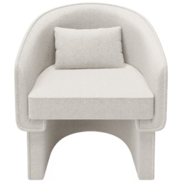 SOLACE+CO Lowen Cream Boucle Accent Chair - thumbnail 2