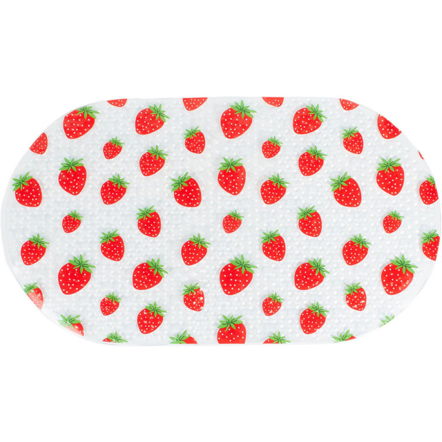 Multicolour Strawberry Printed Bath Mat 39 x 69cm - image 1