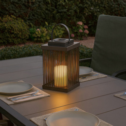 Lighting Collection Laguna Solar LED Outdoor Lantern - thumbnail 2