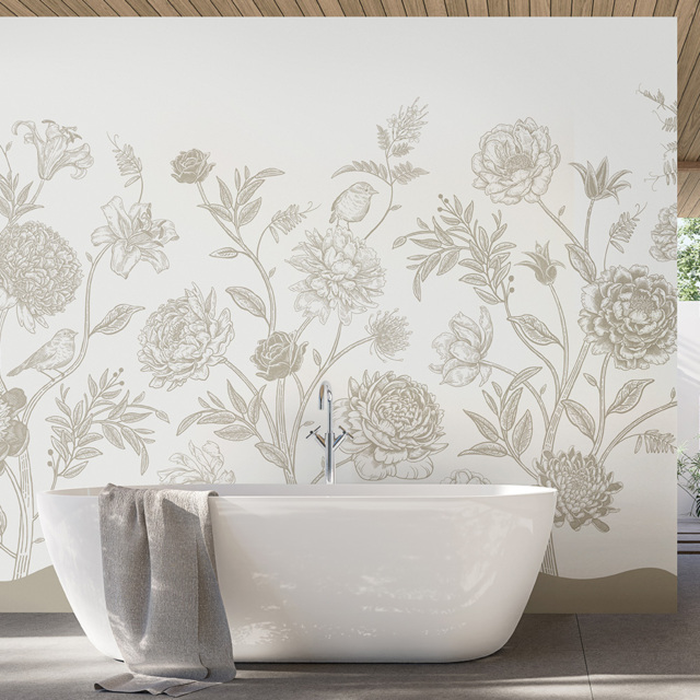 Origin Murals Jacobean Rose Trail Multi Wall Mural - image 1
