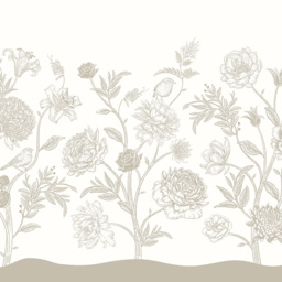 Origin Murals Jacobean Rose Trail Multi Wall Mural - thumbnail 2