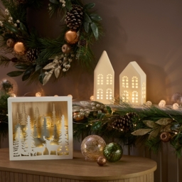 Copper Bauble and Pinecone Christmas Garland Decoration - 180cm - thumbnail 2