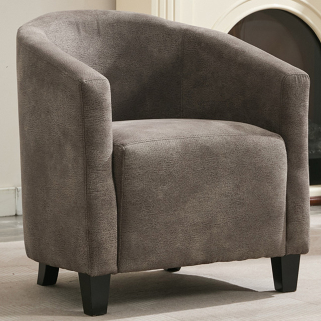 Furniture One Grey Bronzing Upholstered Tub Chair - image 1