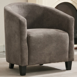 Furniture One Grey Bronzing Upholstered Tub Chair