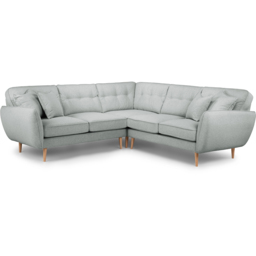 Opry Faro 4 Seater Button Back Ashen Left Hand Corner Sofa - thumbnail 2
