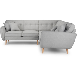 Opry Faro 4 Seater Button Back Ashen Left Hand Corner Sofa - thumbnail 3