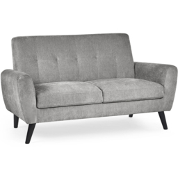 Julian Bowen Monza 2 Seater Dove Fabric Sofa - thumbnail 2