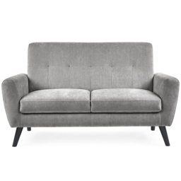 Julian Bowen Monza 2 Seater Dove Fabric Sofa - thumbnail 3