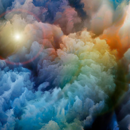 Origin Murals Moody Clouds Multicolour Wall Mural - thumbnail 2