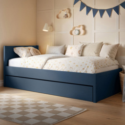 Flair Oli Navy Single 2 Drawer Storage Bed - thumbnail 1