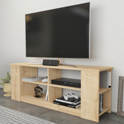 Decorotika Space Oak 8 Shelf TV Unit - thumbnail 1