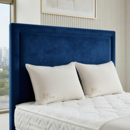DS Living Velmont Dark Blue Double Plush Divan Bed - thumbnail 2