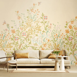 Origin Murals Trailing Lily Yellow Wall Mural - thumbnail 2