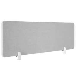 tectake Noisy Grey Plastic Desk Divider 160 x 40cm