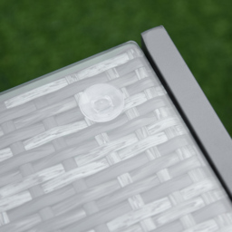 Outsunny Grey Rattan End Side Table - thumbnail 4