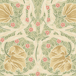 Origin Murals Flower Circle Olive Wall Mural - thumbnail 2