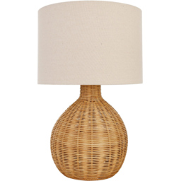 Corsica Rattan Brown Table Lamp