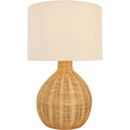 Corsica Rattan Brown Table Lamp - thumbnail 3