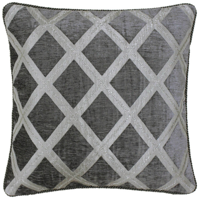 Paoletti Hermes Graphite Chenille Cushion - image 1