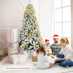 StarBright Snow Flocked Artificial Christmas Tree 7.5ft - thumbnail 4
