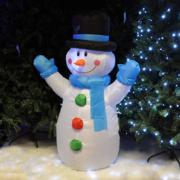 Marco Paul Inflatable Snowman LED Christmas Decoration 4ft