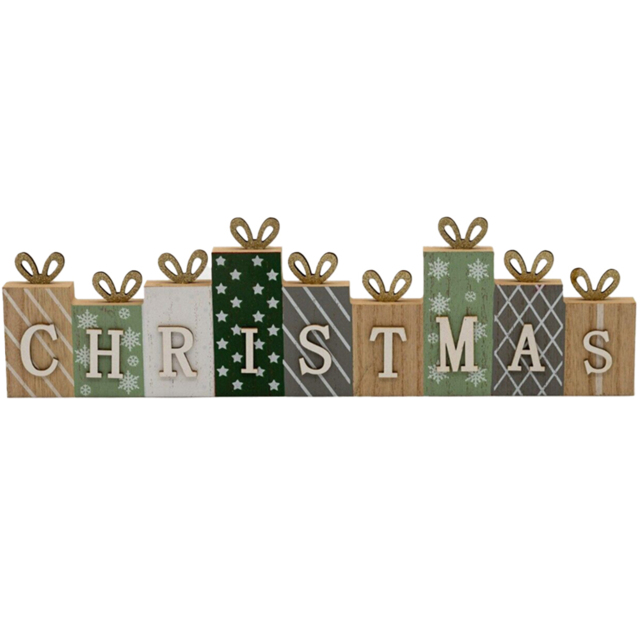 Marco Paul Christmas Sign on Presents Decoration 40cm - image 1