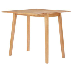 2 Seater Drop Leaf Dining Set Oak and White - thumbnail 3